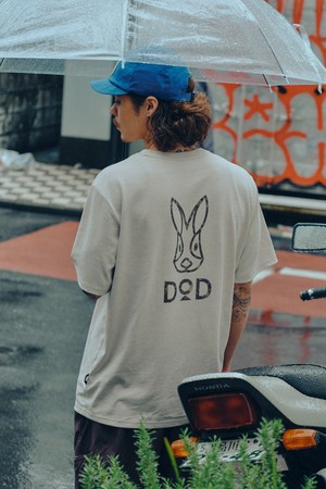 래빗 워싱 반팔 티셔츠(BEIGE)