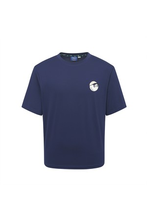 [더카트 단독] [MALBON X BALLANTINES] 썸머 라운드넥 티셔츠 NAVY_NAVY-a