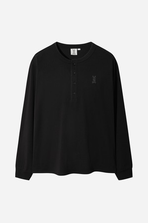 헨리넥 소로나 긴팔티셔츠(BLACK)