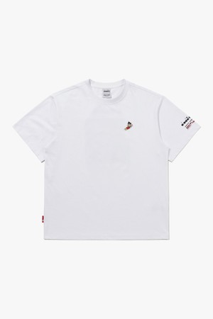 아톰 스몰 로고 반팔 티셔츠 WHITE_WHITE-a