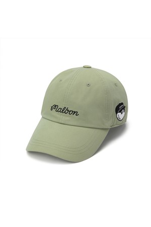 말본 베이직 로고 스크립트 캡 LIGHT KHAKI_KHAKI-a