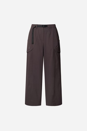 여성) 래빗 와이드핏 팬츠(BURGUNDY)