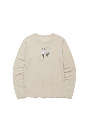 W) 시에라 울 일루전 롱슬리브 LIGHT BEIGE