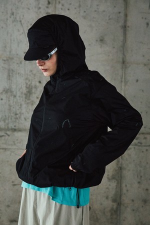 하프돔보이드 경량 소프트쉘 후드 자켓 BLACK