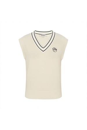 캐시미어 니트 베스트 OFF WHITE (WOMAN)_WHITE-a