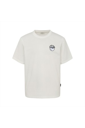버킷 아이언웍스 유니 라운드 티셔츠 OFF WHITE_WHITE-a
