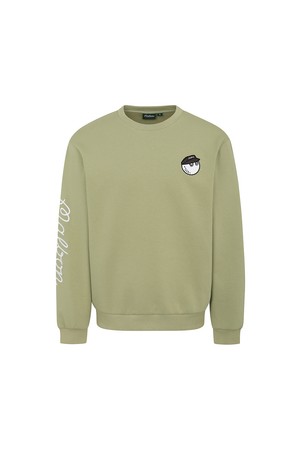 버킷 베이직 유니 라운드 맨투맨 LIGHT KHAKI_KHAKI-a
