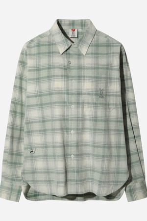 코듀로이 체크 셔츠(MINT GREEN)
