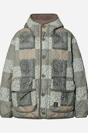 페이즐리 패치워크 리버시블 패딩 자켓(BEIGE)