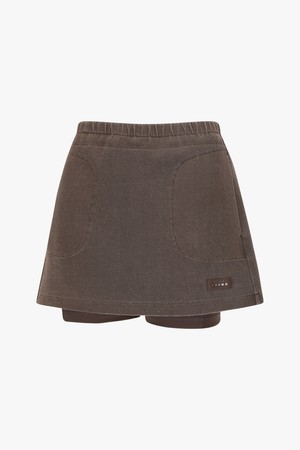밸런스 스웻 스커트 BROWN