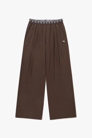 에르미나 투 턱 와이드 팬츠 우먼 BROWN