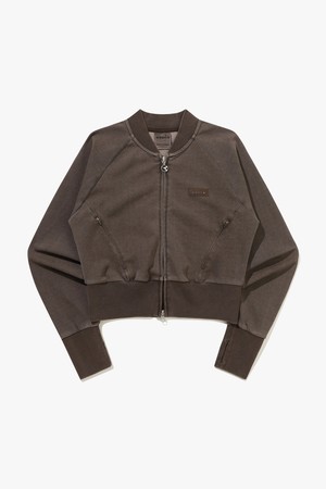 밸런스 스웻 집업 자켓 BROWN
