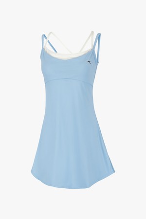 레이어드 테니스 원피스 SKY BLUE