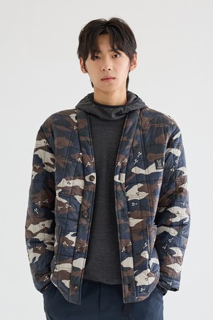 칸타 카모 패딩 자켓(NAVY)