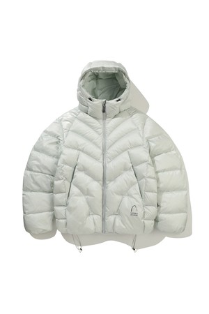 칼 구스다운 후드자켓 LIGHT GREY