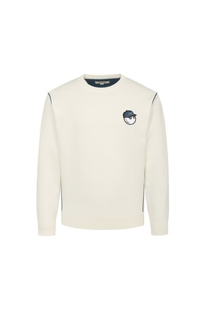 버킷 이중지 크루넥 니트 CREAM (MAN)_IVORY-a