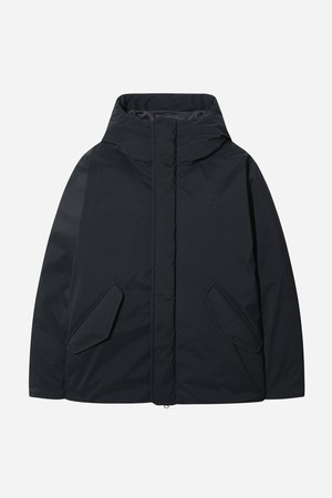 [쿄카 PICK] 여성) 가마보코 쉘터 미들 구스 다운 자켓(NAVY BLACK)