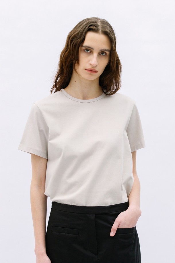 WEARIS - 반소매 티셔츠 - Silket Basic T-shirt_4colors