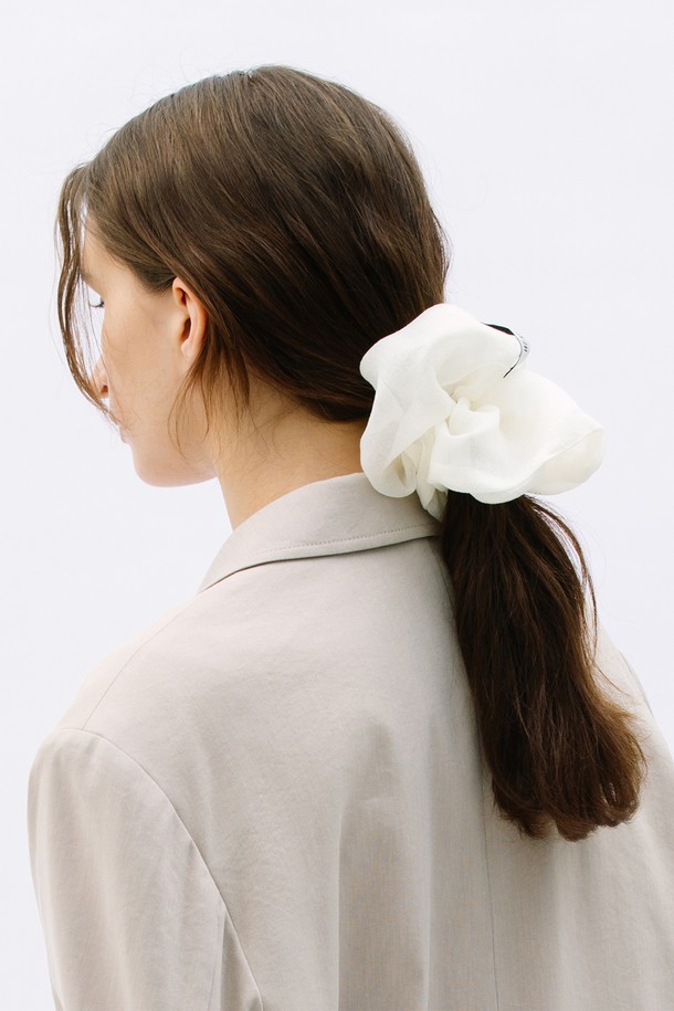 WEARIS - 헤어 ACC - See-through Scrunchie_3colors