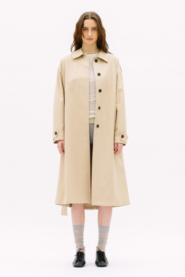 WEARIS - 트렌치코트 - Single Trench Coat_Beige