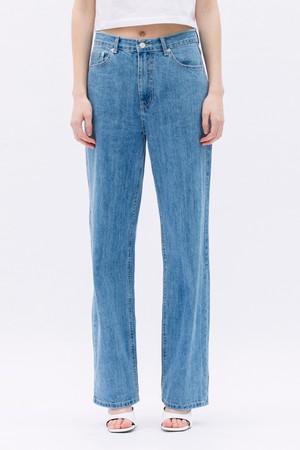 Mid-Rise Soft Denim Pants_Lightblue