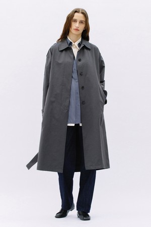 Single Trench Coat_Charcoal