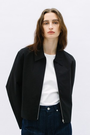 Cotton Blouson Jumper_Black