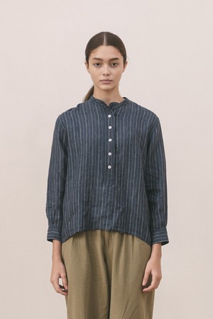 [BIG UNION] Pullover Shirts / LINEN STRIPE