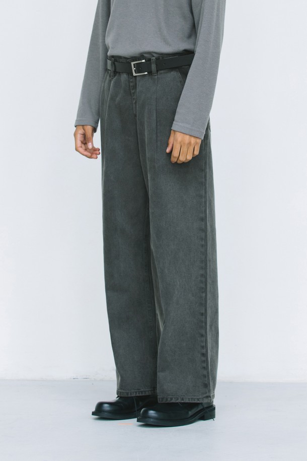 BIG UNION - 롱/미디팬츠 - SEMI WIDE DYING PANTS