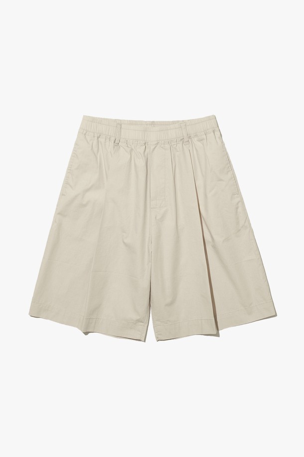 BIG UNION - 하프팬츠 - WIDE PINTUCK SHORTS