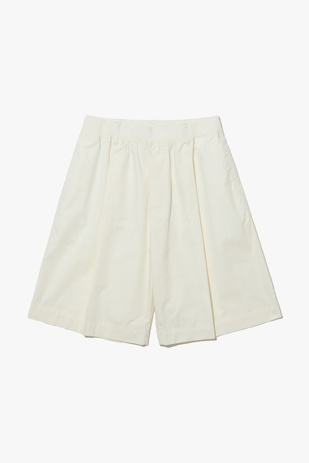 BIG UNION - 하프팬츠 - WIDE PINTUCK SHORTS