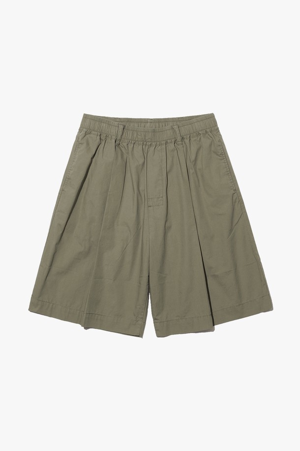 BIG UNION - 하프팬츠 - WIDE PINTUCK SHORTS