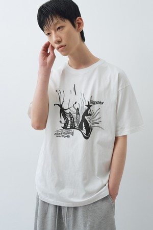 BU 스타피쉬 그래픽 티셔츠 (화이트)