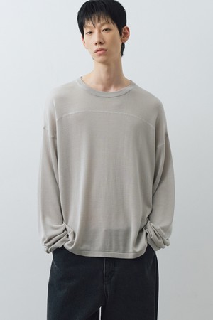 풀오버 니트 (라이트그레이)