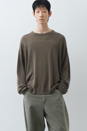 풀오버 니트 (카키)