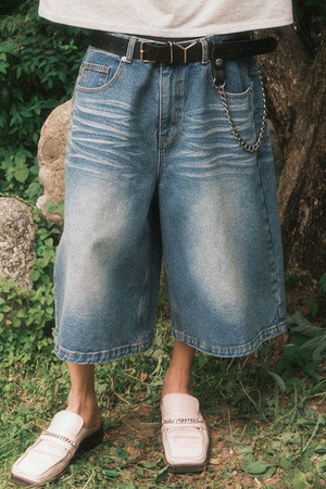 버뮤다 데님 쇼츠 (블루)