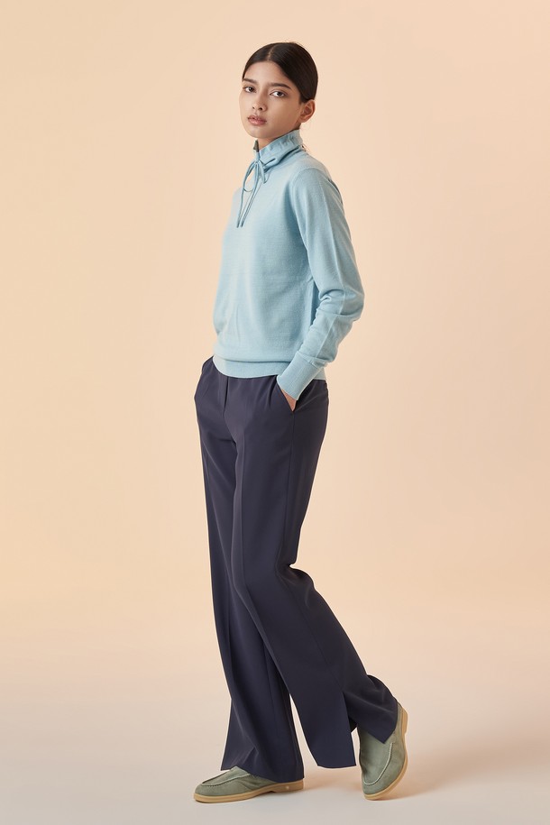 IOLO - 롱/미디팬츠 - Women Slit Pants