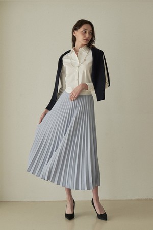 Women Pleats Maxi Skirt