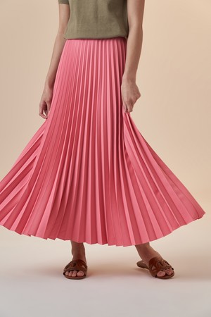 Women Pleats Maxi Skirt