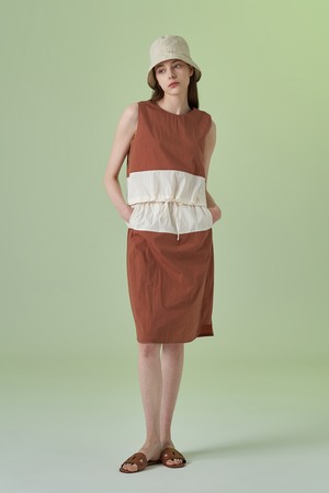 Women Easy Twotone Skirt