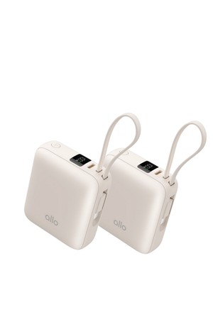 [1+1]알로코리아 포켓 미니 고속충전 일체형 보조배터리 10000mAh 1008PD