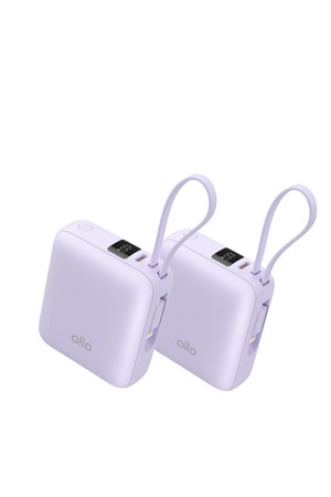 [1+1]알로코리아 포켓 미니 고속충전 일체형 보조배터리 10000mAh 1008PD