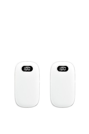 [1+1] 알로코리아 충전식 휴대용 손난로 보조배터리 전기 전자 핫팩 4000mAh WM400