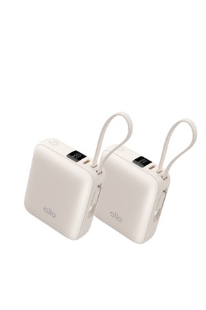 [1+1]알로코리아 큐브 미니 초고속충전 일체형 보조배터리 35W 10000mAh 1001PPS