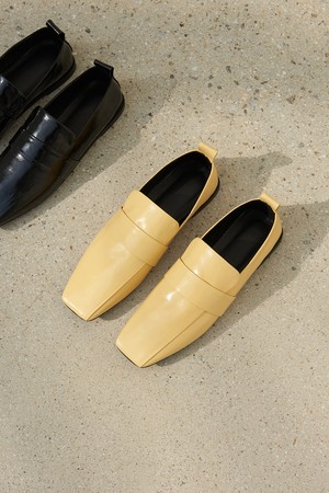 Louis Loafers Leather Butter Yellow