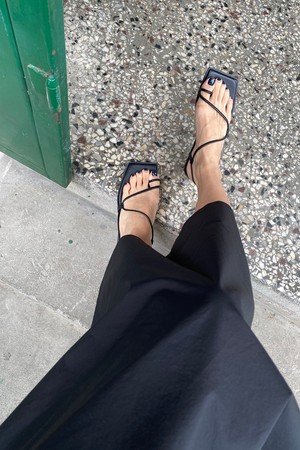 Aida Sandals Leather Black