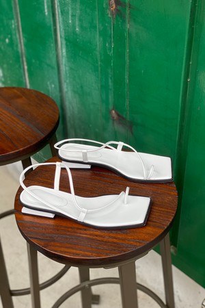 Aida Sandals Leather White