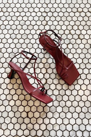 Didie Sandals Leather Wine