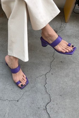 Lana Sandals Leather Purple