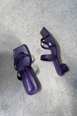 Mirabelle Sandals Leather Violet Crocco